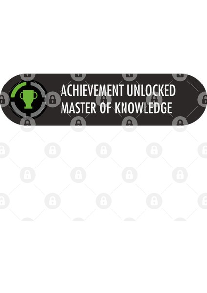 Achievement Unlocked Master Of Knowledge Kupa Bardak