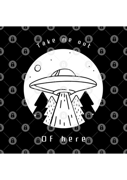 Take Me Out Of Here Aliens Ufo Retro Kupa Bardak