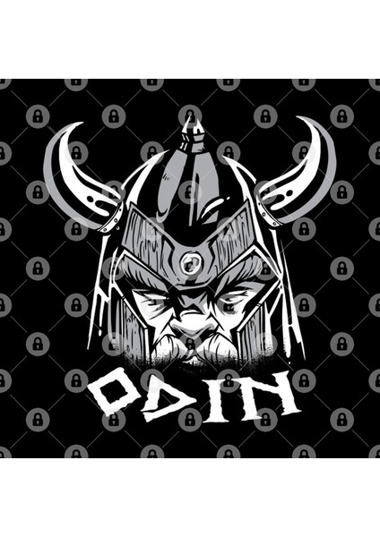 Odin Viking God Helmet Beard Kupa Bardak
