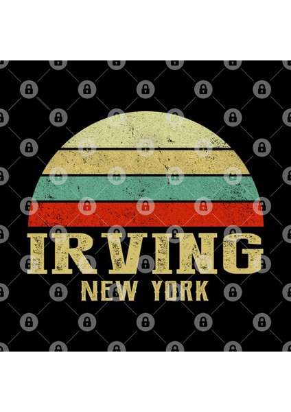 Irvıng New York Vintage Retro Sunset Kupa Bardak