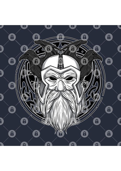 Odin Raven Vikings Runes Huginn Muninn Myth Gift Kupa Bardak