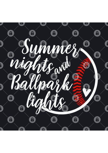 Summer Night And Ballpark Lights Baseball Kupa Bardak