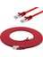CAT7 Yassı FTP Ethernet (Network, LAN) Kablosu, Kırmızı, 5 metre 1