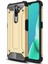Oppo A9 2020 Kapak Çift Katmanlı Zırh Tank Kılıf Gold 1