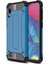 Samsung Galaxy M10 Kapak Çift Katmanlı Zırh Tank Kılıf Lacivert 1