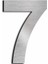 Kapı Numarası 15 cm No 7. Kendinden Yapışkanlı Paslanmaz Çelik 1
