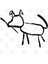 Stick Figure, Line Drawing Of A Dog. Kupa Bardak 3