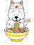 Westie Ramen Lover Kupa Bardak 3