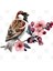 Sparrow On The Sakura Kupa Bardak 3
