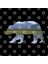 Walking Grizzly Bear Silhouette Lake Mountains Of The Alps Design Gift Idea Kupa Bardak 3