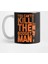 Boogeyman - Halloween - Horror - Distressed Quote - Orange Kupa Bardak 1