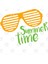 Hand Drawn Trendy Sunglasses. Summer Time Lettering Kupa Bardak 3