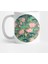 Art Deco Lotus Flowers İn Peach & Emerald Kupa Bardak 1