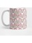 Rose Pink, Grey & Gold Art Deco Pattern Kupa Bardak 1