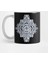 Floral Diamond Doodle İn Dark Blue And Cream Kupa Bardak 1