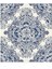Floral Diamond Doodle İn Dark Blue And Cream Kupa Bardak 3