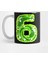 Rick And Morty Green Portal - Number 6 Kupa Bardak 1