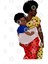 African Mother And Child Kupa Bardak 3