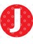 Letter J Big Red Dot Letters & Numbers Kupa Bardak 3