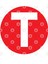 Letter T Big Red Dot Letters & Numbers Kupa Bardak 3