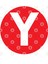 Letter Y Big Red Dot Letters & Numbers Kupa Bardak 3
