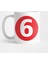Number 6 Big Red Dot Letters & Numbers Kupa Bardak 1