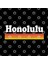 Honolulu, Hawaii - Hı Retro Sunset And Text Kupa Bardak 3