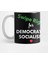 Swipe Right For Democratic Socialism İn Green/White Text Kupa Bardak 1