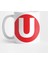 The Letter U Big Red Dot Hoodiez Kupa Bardak 1