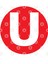The Letter U Big Red Dot Hoodiez Kupa Bardak 3