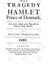 Hamlet William Shakespeare Title Page Kupa Bardak 3