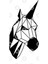 Low Poly Line Unicorn Black Kupa Bardak 3
