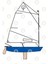 Optimist Sailing Dingy - Dark Blue Kupa Bardak 3