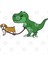 T Rex Dinosaur Walking English Bulldog Kupa Bardak 3
