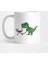 T Rex Dinosaur Walking Jack Russell Terrier Kupa Bardak 1