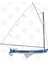 Cotuit Skiff Sailboat - Dark Blue Kupa Bardak 3