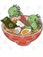 Iguana Kawaii Ramen Kupa Bardak 3