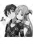 Kirito, Asuna & Yui (Grayscale) Kupa Bardak 3