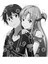 Kirito & Asuna (Grayscale) Kupa Bardak 3