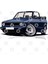 Vw Golf (Mk1) Cabriolet Dark Blue Kupa Bardak 3