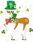 Sloth St Patricks Day Leprechaun Riding Llama Shamrock Gift Kupa Bardak 3