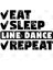 Eat, Sleep, Line Dance, Repeat Kupa Bardak 3