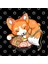 Chibi Anime Fox Eating Ramen Lover Kupa Bardak 3