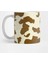 Cow Hide Spotted Fur Farm Animal Pattern Brown Kupa Bardak 1