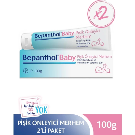 Bepanthol Baby Pişik Önleyici Merhem 100 gr 2'li