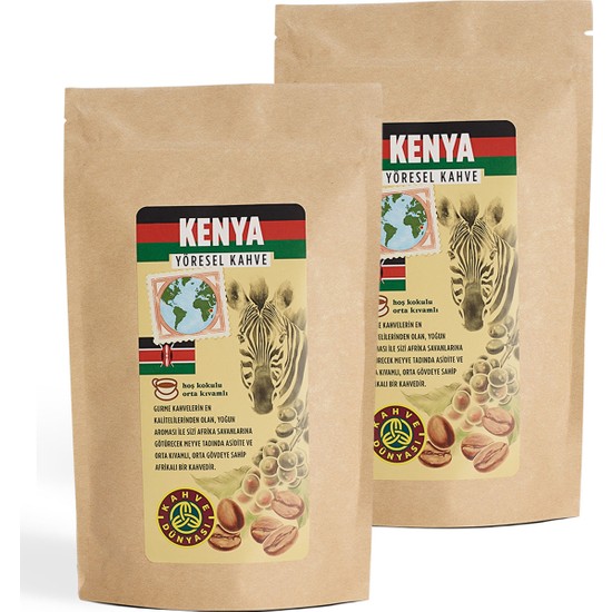 Kahve Dünyası Kenya Yöresel Filtre Kahve 200 gr x 2�li Fiyatı