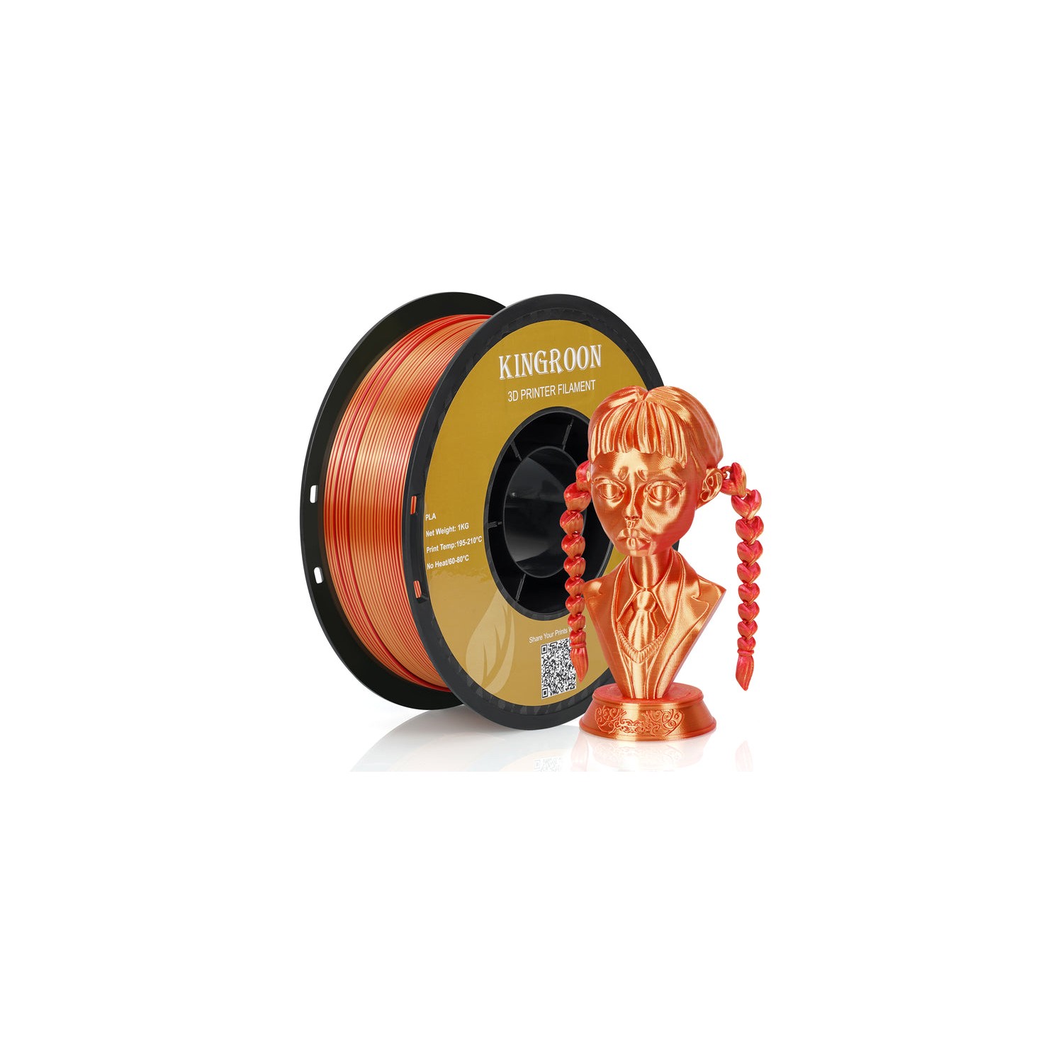 Kingroon Çift Renk Silk PLA Filament