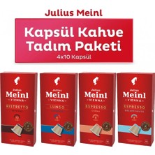 Set Julius Meinl Nespresso Uyumlu Kapsül Kahve Seti 4lü