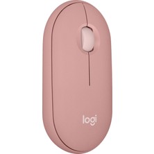 Logitech M350s Pebble 2 Bluetooth Kablosuz Sessiz Kompakt Mouse - Pembe