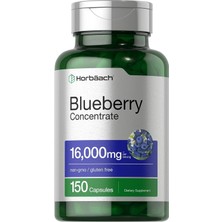 Horbaach Blueberry Extract Supplement ,150 Capsules, Blueberry Concentrate, Non-Gmo, Gluten Free